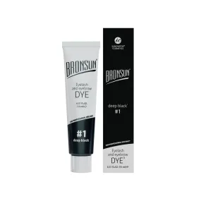 Bronsun Lash & Brow Gel Dye - #1 Deep Black