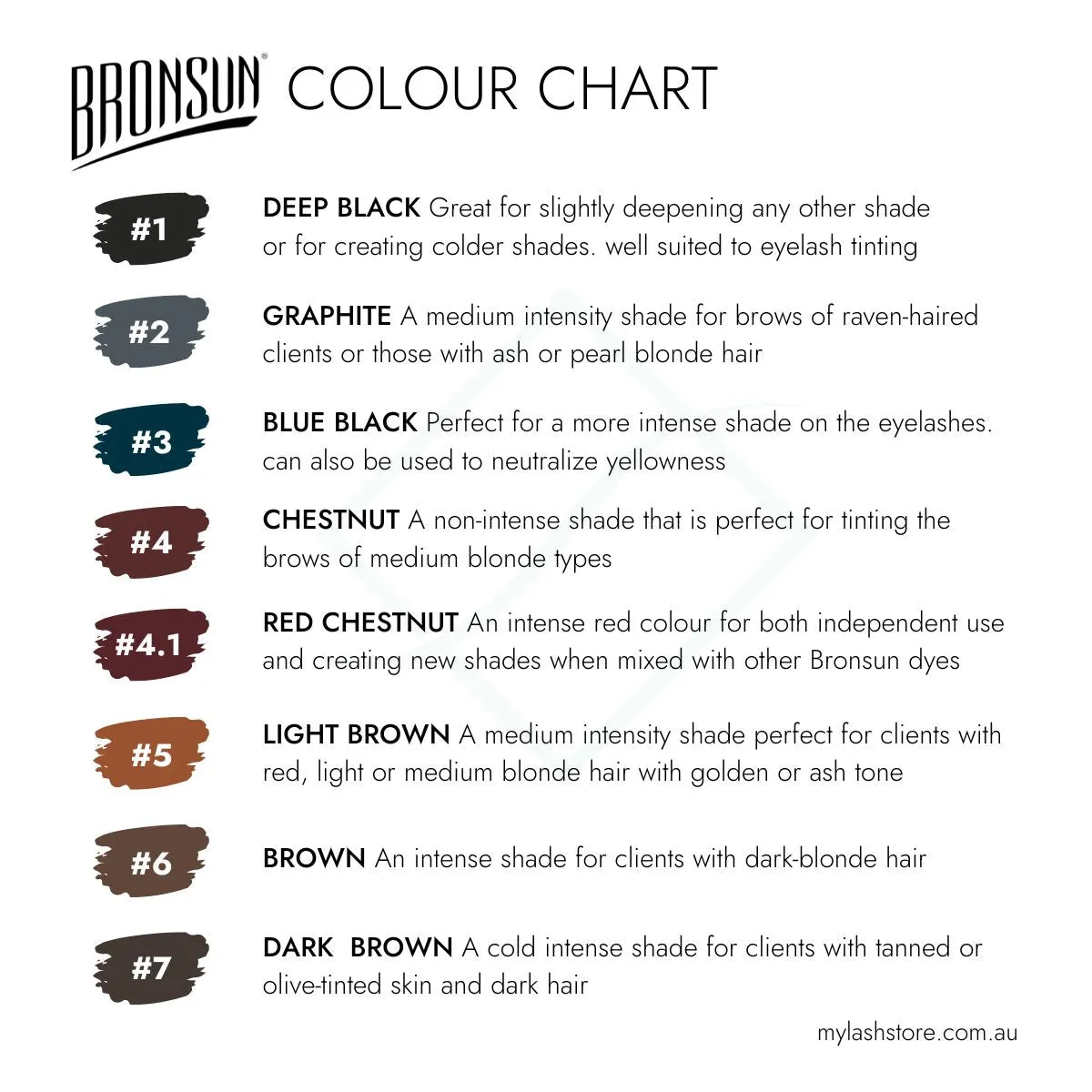 Bronsun Lash & Brow Gel Dye - #2 Graphite