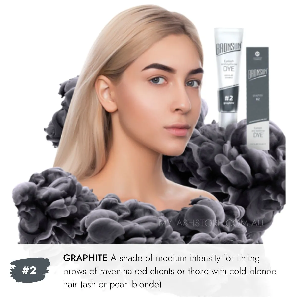 Bronsun Lash & Brow Gel Dye - #2 Graphite