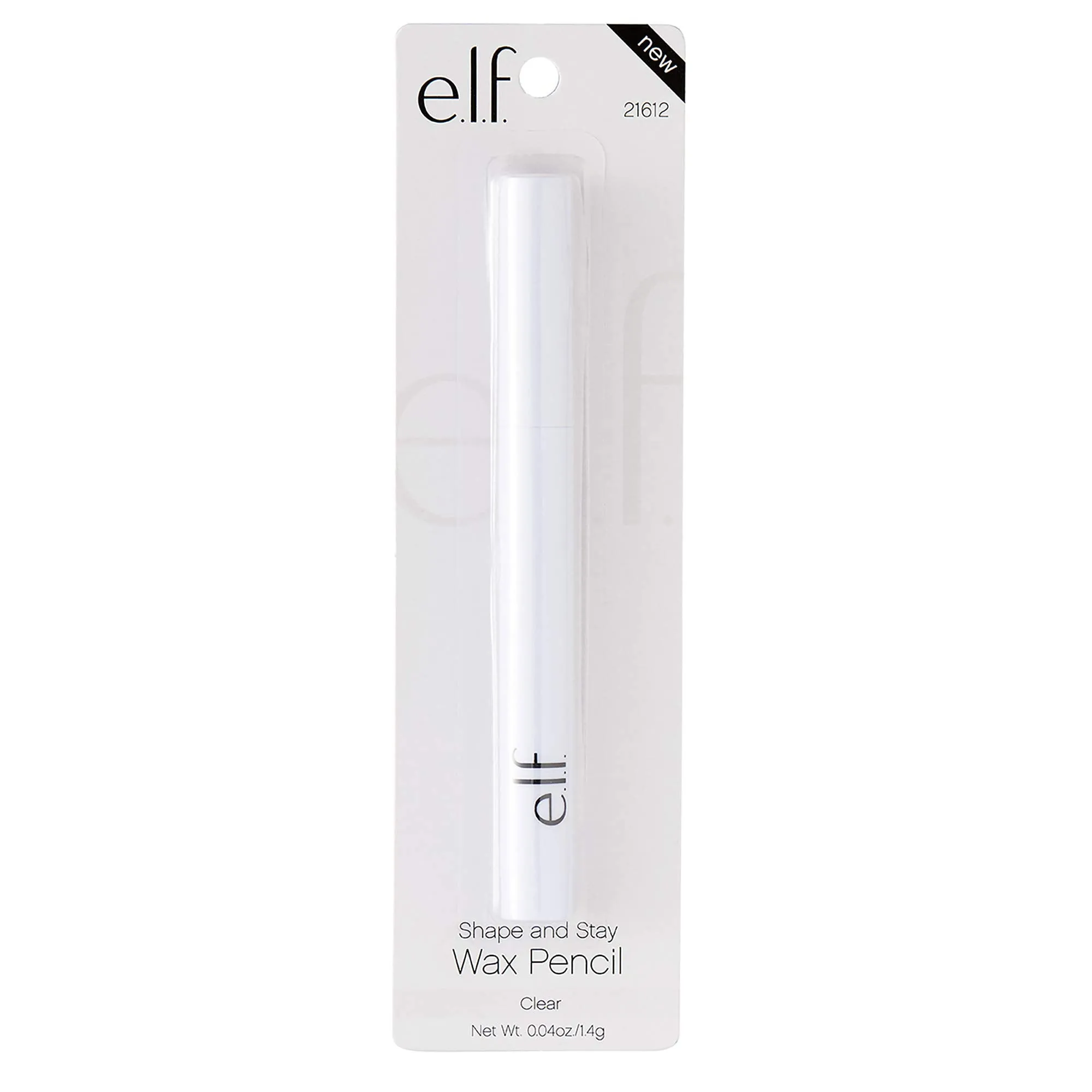 e.l.f. Shape & Stay Brow Pencil Universal Formula, Clear, 0.04 oz.
