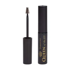 Elizabeth Mott Eyebrow Gel Makeup - Queen of the Fill Brow Tint and Filler - Brush to Fill in Eyebrows and Cover Gray Hairs - Cruelty Free - Dark Medium Brown , 4g