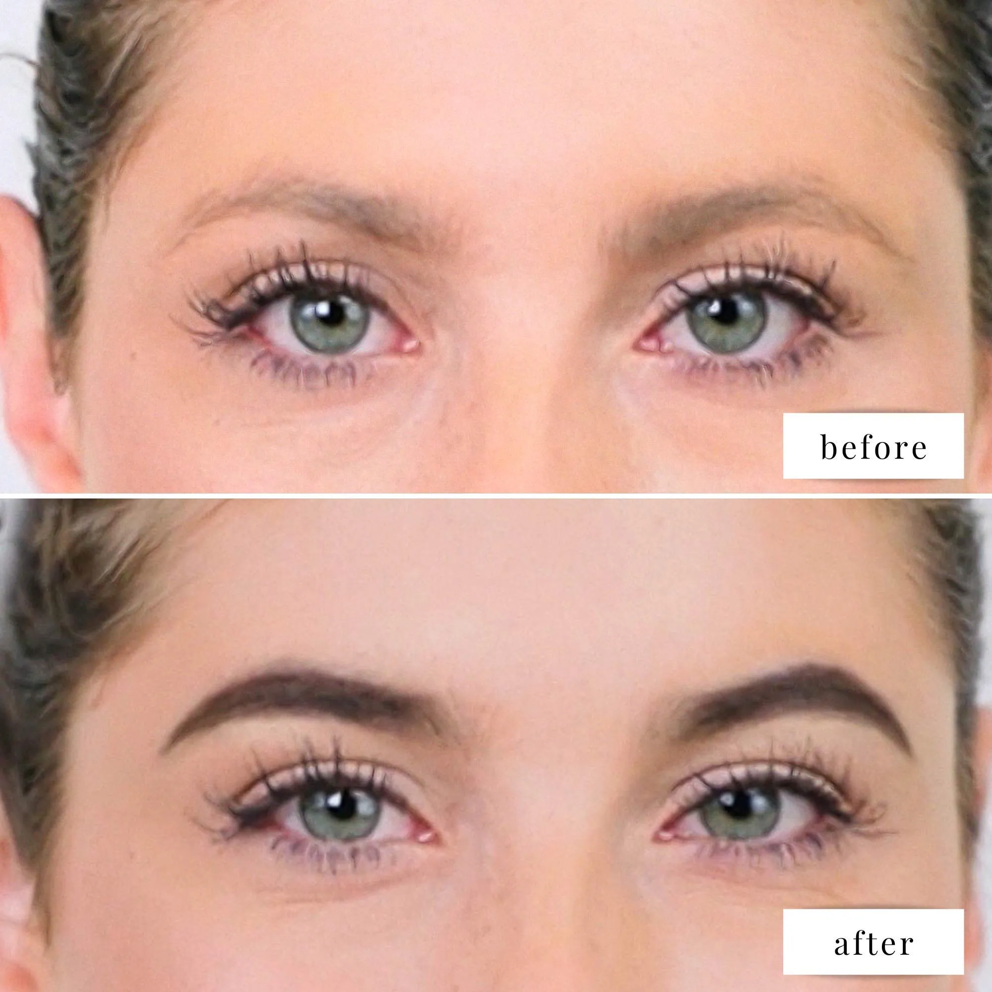 Elizabeth Mott Eyebrow Gel Makeup - Queen of the Fill Brow Tint and Filler - Brush to Fill in Eyebrows and Cover Gray Hairs - Cruelty Free - Dark Medium Brown , 4g