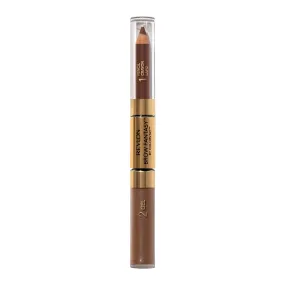 Eyebrow Gel & Pencil by Revlon, ColorStay Brow Fantasy 2-in-1 Eye Makeup, Longwearing with Precision Tip, 105 Brunette, 0.04 Oz